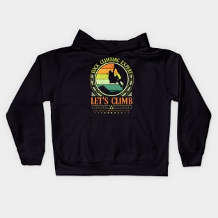 Rock Climbing Expert for Gamers Kids Hoodie